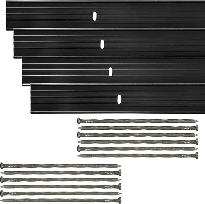 Dreamscape E-Z Edge Aluminum Landscape Edging - 12 Strips, 6ft Each (72ft Total), Black - Professional Quality Landscaping Border, Metal Divider for Lawn, Garden, Flowerbed… by GreenHaven Gardens
