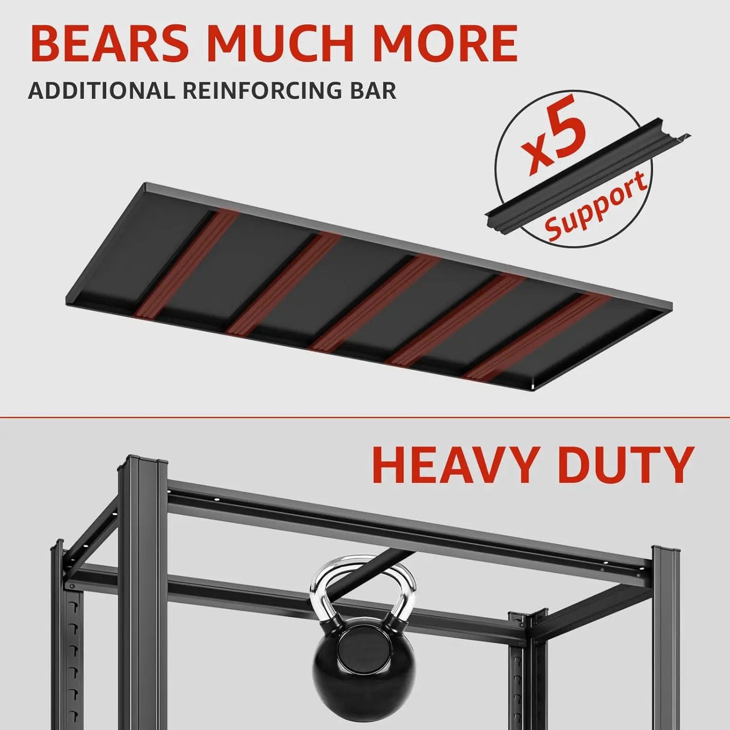 6-Tier 55" W x 24" D x 84" H Garage Shelving 3500LBS Storage Shelves Heavy Duty Metal Shelf Unit Adjustable Basement Industrial Storage Racks (6T-84 * 55 * 24) by GreenHaven Gardens