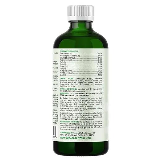 Peace Lily Fertilizer: 3-1-2 Liquid Fertilizer with Essential Micronutrients - The Ultimate Food for Spathiphyllum, Perfect for Indoor Plants (32 OZ) by GreenHaven Gardens