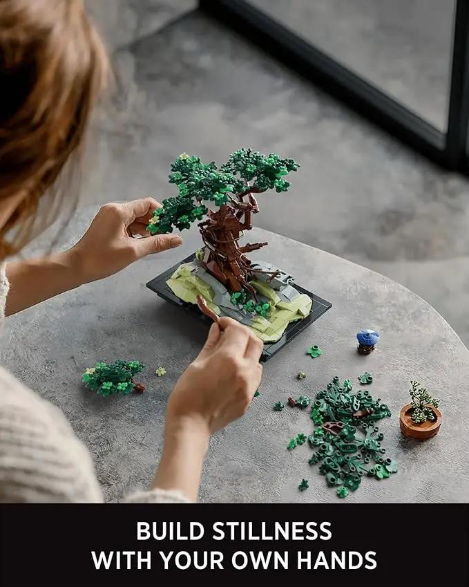 Nifeliz CHAN Bonsai Tree Building Set, Artificial Plant Model Toy for Desk or Home Decor, Peaceful Gift Idea for Adults and Nature Lovers (733 PCS, NF10322) by GreenHaven Gardens