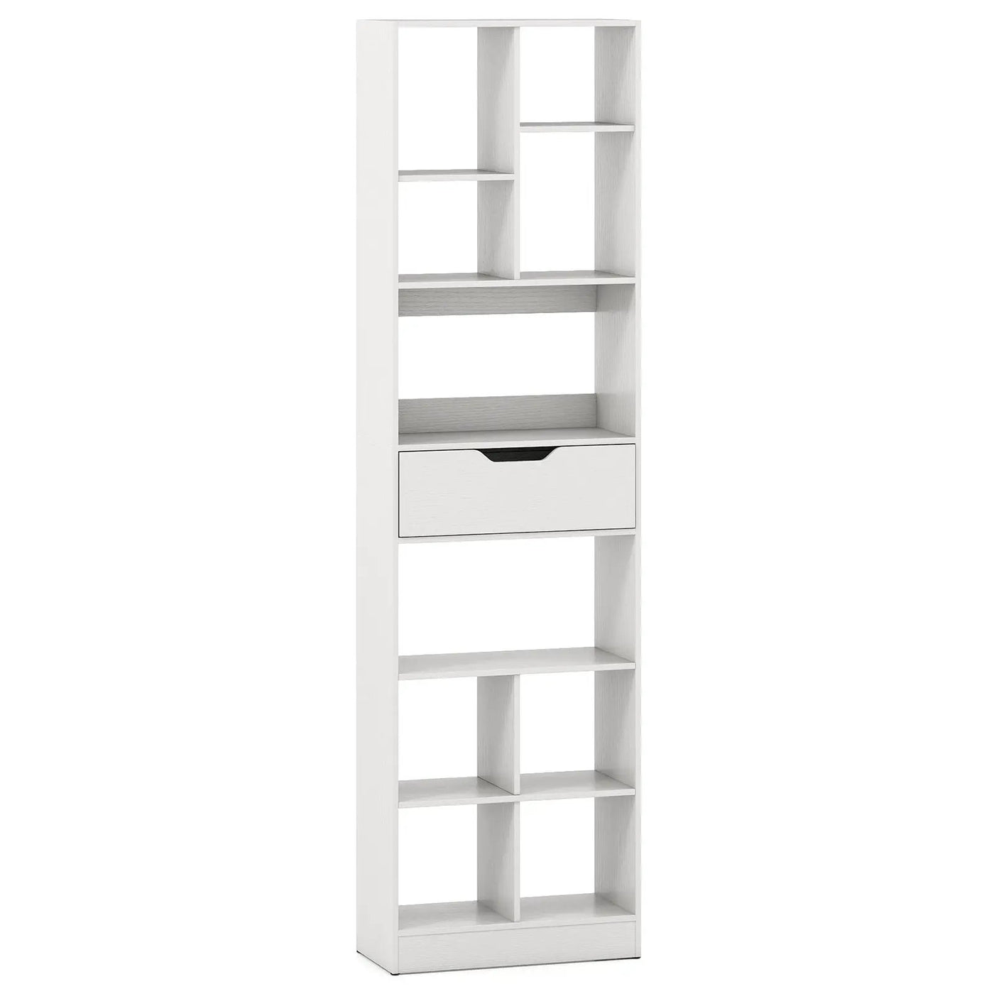 71inch Tall Freestanding Bookcase with Drawer 10-Cube Storage Organizer by DirectDeals