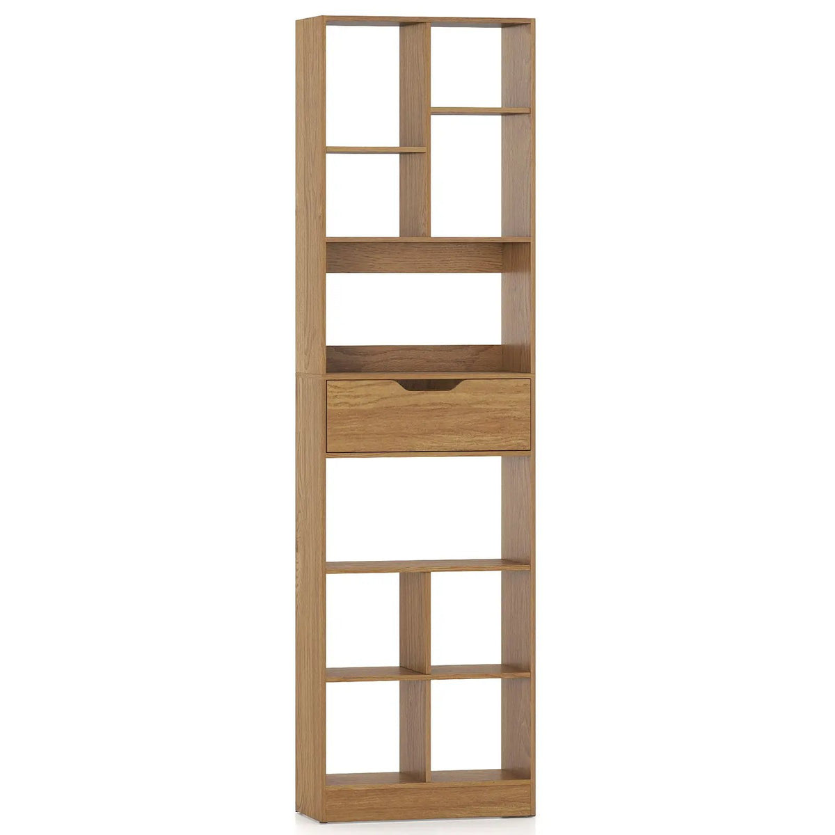 71inch Tall Freestanding Bookcase with Drawer 10-Cube Storage Organizer by DirectDeals