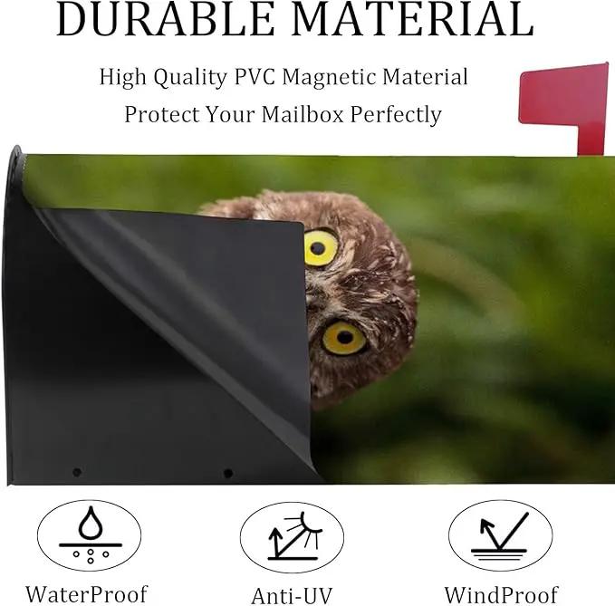 Vantaso Mailbox Covers Magnetic,Funny Owl Letter Post Box Wraps Cover for Outdoor Garden Yard Decorations Oversized 25.5" X 21" by GreenHaven Gardens