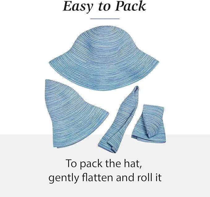 Wallaroo Hat Company Women’s Sydney Sun Hat - UPF 30+ Sun Protection, Packable, Adjustable, Medium - Beach, Travel, Wide Brim by GreenHaven Gardens