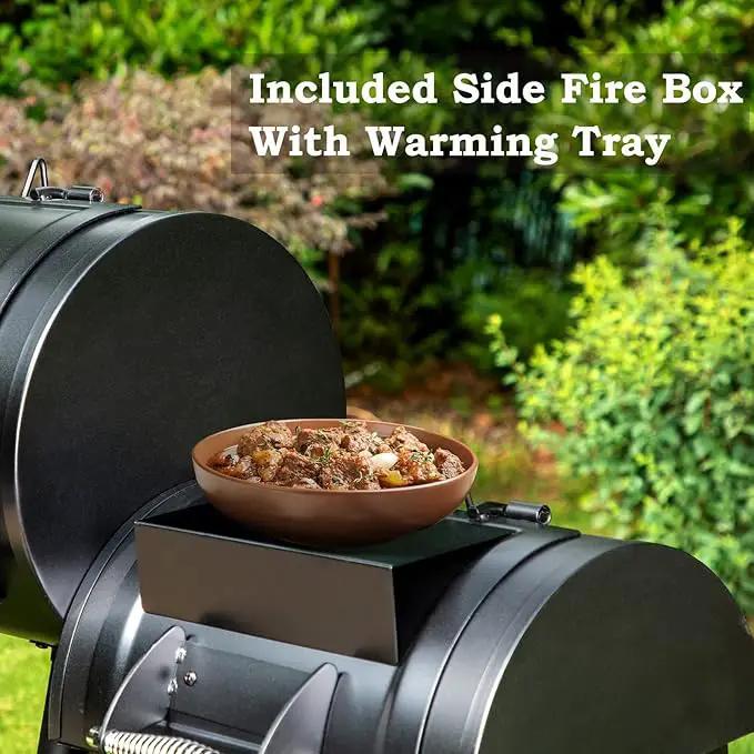 Sophia & William Heavy-Duty Charcoal Outdoor Smoker Grills, Extra Large Offset Smoker (941 SQ.IN. Cooking Area), Charcoal Grill & Smoker Combo for BBQ Patio Cooking by GreenHaven Gardens