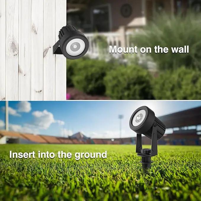 T-SUN Solar Spot Lights Outdoor Cold White Spotlights IP65 Waterproof Landscape Light Auto On/Off for Garden Yard Pathway Patio 4Pack by GreenHaven Gardens