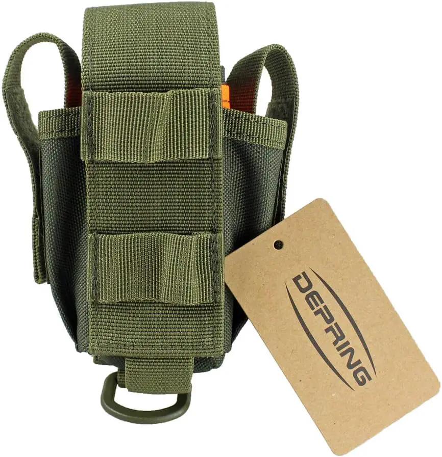 Depring Tool Holster Sheath Universal Multi Pockets Tool Organizer Heavy Duty Construction MOLLE Pouch by GreenHaven Gardens