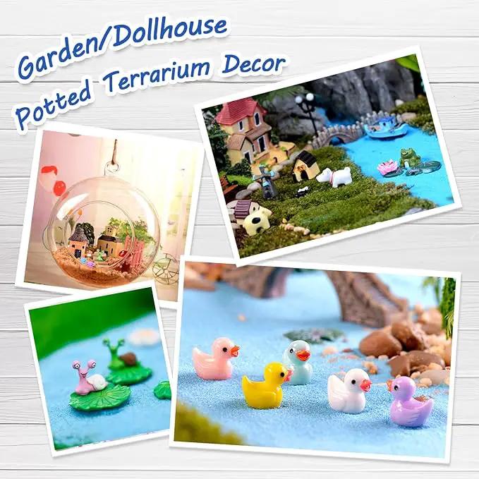 105 Miniature Fairy Garden Accessories, Fairy Garden Kit, Fairy Garden Animals, Miniature Figurines, Micro Landscape Ornaments Kit, Garden DIY Kit for Dollhouse Decoration Plant House Decor by GreenHaven Gardens