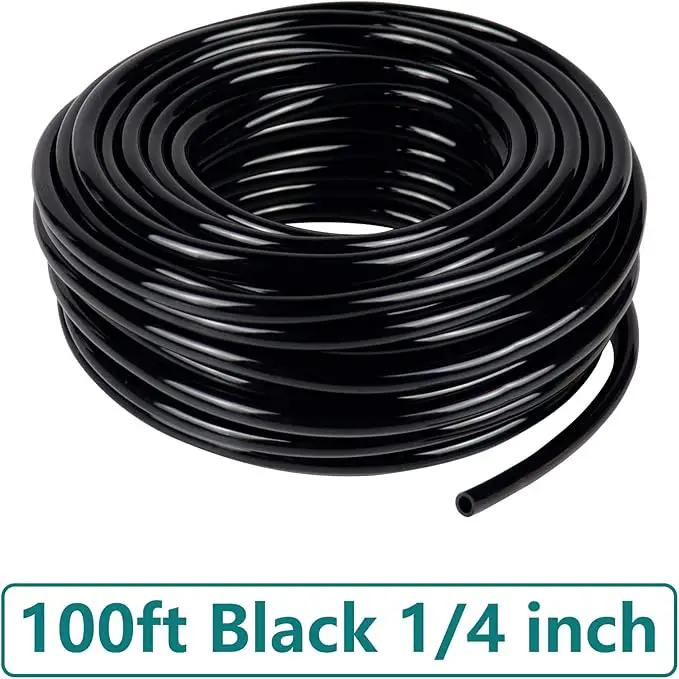 1/4 inch Blank Distribution Tubing Drip Irrigation Hose,100ft Soft Watering Tube for Small Lawn Garden Irrigation System by GreenHaven Gardens