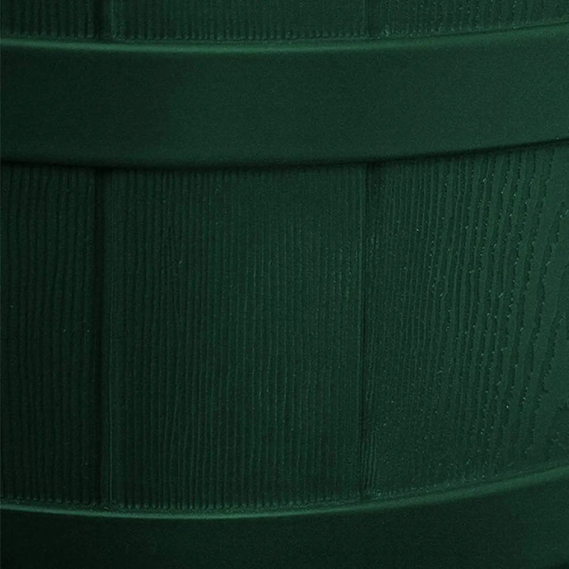 Good Ideas Rain Wizard Water Storage Premium Quality Collection Barrel with Brass Spigot, Safety Screen, and 50 Gallon Capacity, Green (4 Pack) by GreenHaven Gardens