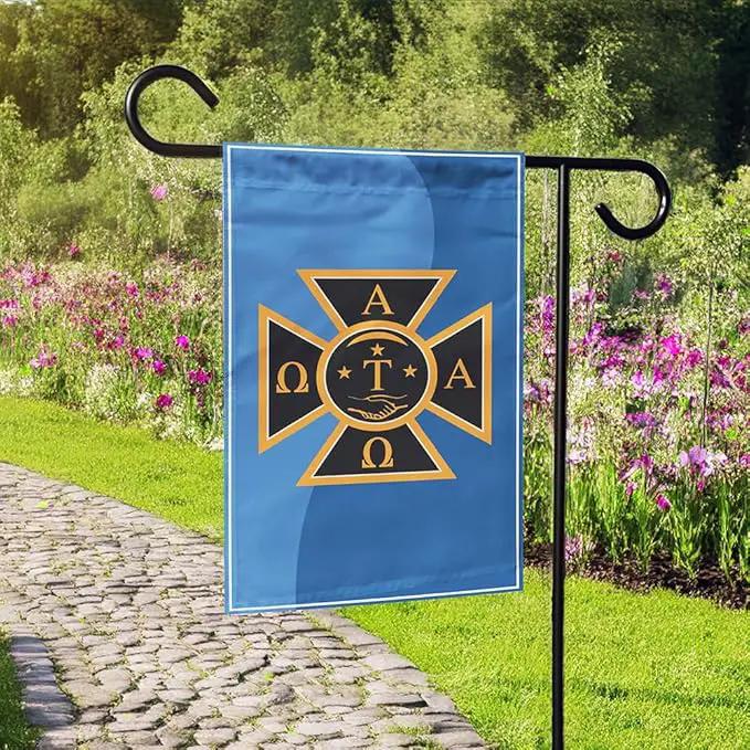 Alpha Tau Omega Licensed Flag Garden 12x19 inches Flag Banner Yard Decor Outdoor Decoration (Alpha Tau Omega #6) by GreenHaven Gardens