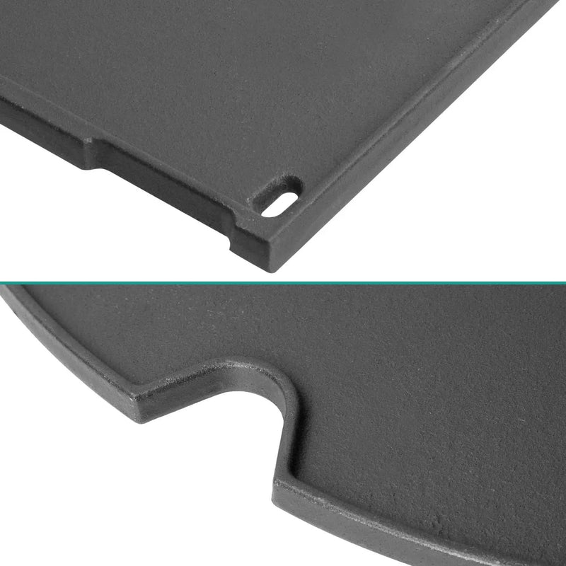 Cast Iron Cooking Grate and Grill Griddle 7034 for Weber Traveler Portable Gas Grill, Replacement Parts for Weber 9010001 9020001 9030001 9013001 Stealth Edition Traveler Portable Accessories by GreenHaven Gardens