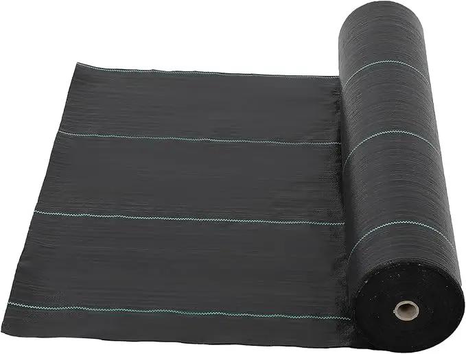 6 Ft x 300 Ft Heavy Duty Weed Barrier Landscape Fabric, 3.2Oz Professional Grade Weed Barrier Fabric for Gardening, Erosion Control & Construction, Durable Polypropylene Ground Cover by GreenHaven Gardens
