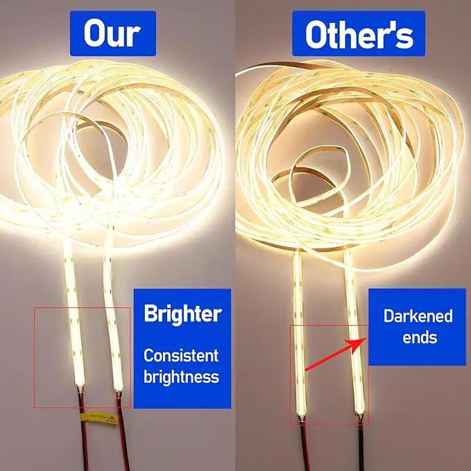 10M/32.8ft 24V COB LED Strip Light Waterproof IP65 Natural White 4000K Uniform Glow 3840LEDs CRI 93+ Flexible LED Tape Lights for DIY Cabinet Bedroom Kitchen Home Decor(No Power Supply) by GreenHaven Gardens