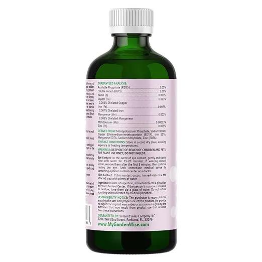 0-3-2 African Violet Fertilizer for Indoor Plants: Concentrated Plant Food – Plant Fertilizer, Bloom Booster for All Violets, Indoor Flowering Plants, Vigorous Growth and Blooming (16 OZ) by GreenHaven Gardens