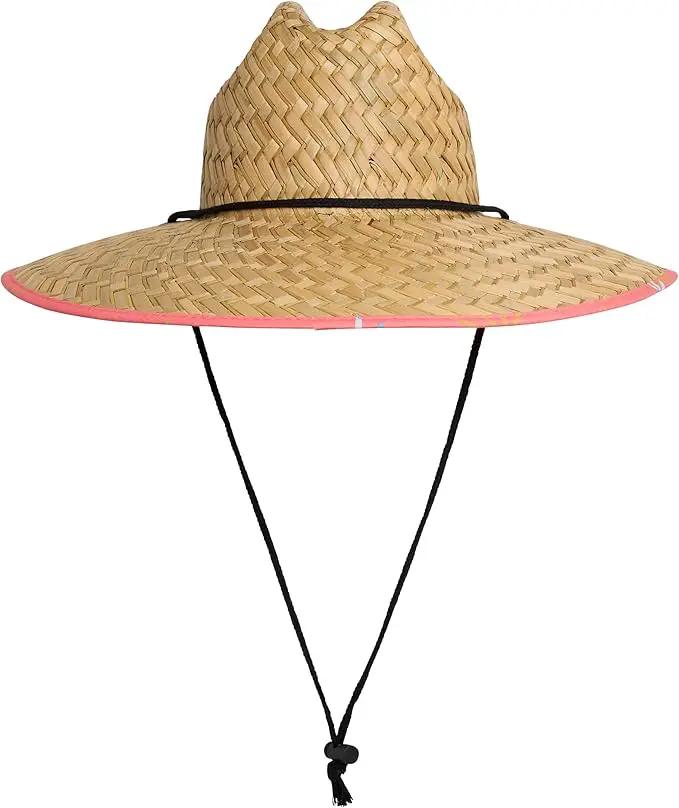 Quiksilver Men's Wide Brim Outdoor Lifeguard Straw Sun Hat by GreenHaven Gardens