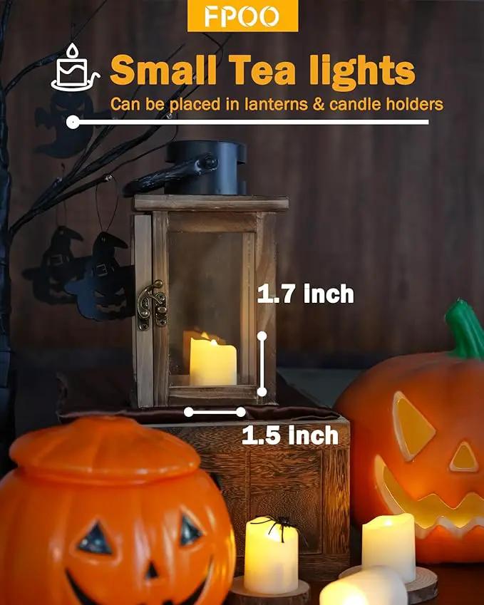12 PCS Rechargeable Candles Flameless Tea Lights with Remote, USB LED Tealights with Timer Flickering Fake Candle, Votive Tea Light for Halloween, Holiday, Christmas, Party, Home Decorations by GreenHaven Gardens