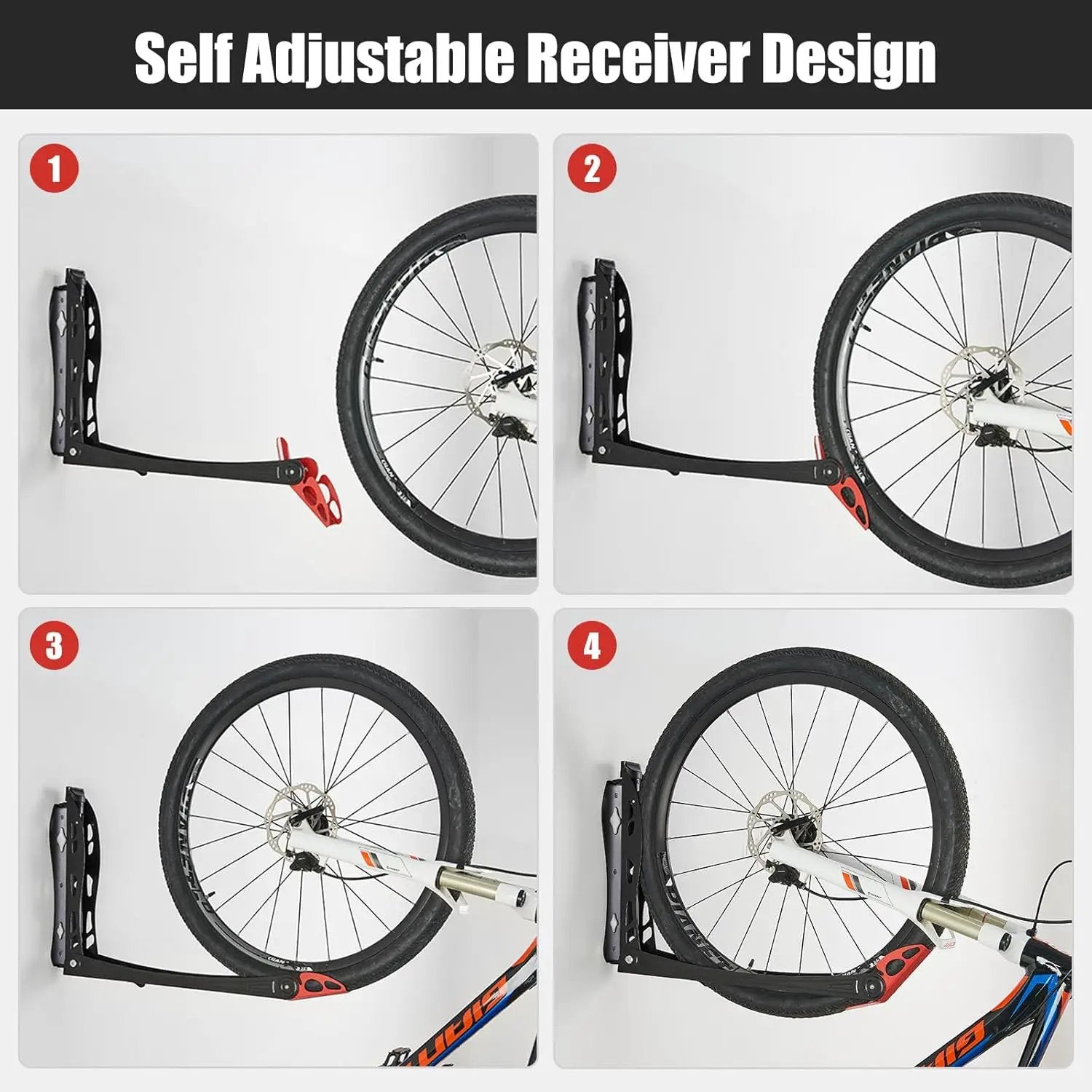 Ultrawall BIKEPAL Swivel Bike Racks - No Lift Wall-Mounted Bike Storage Solution for Home & Garage by GreenHaven Gardens