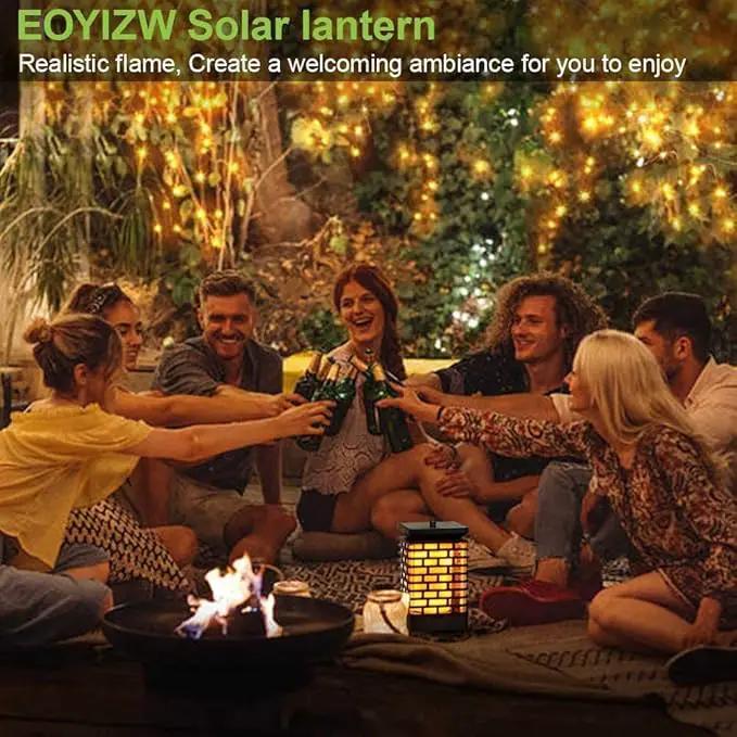 EOYIZW Solar Outdoor Lights 2 Pack- 99 LEDs Solar Lantern Flickering Flame Lights for Garden Decor- IP65 Waterproof Solar Garden Lights Decor for Halloween Patio Garden Yard Porch by GreenHaven Gardens