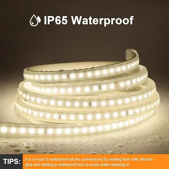 AIMENGTE Outdoor LED Strip Lights Waterproof, AC 110V, 1200LEDs, 4000k Plug in LED Rope Lights for Garden, Patio, Indoor Outdoor Decoration(32.8ft, Daylight) by GreenHaven Gardens
