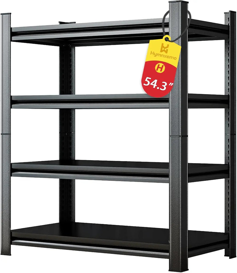 Heavy Duty 4-Tier Steel Shelving Unit, 2000LB Capacity Adjustable Storage Rack for Garage, Warehouse & Basement, Easy Tool-Free Assembly（54.3''H x 39.4W x 15.7''D） by GreenHaven Gardens
