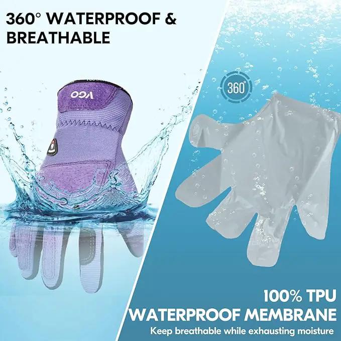 Vgo... Winter Gardening Gloves Women,Safety Work Gloves, Puncture-proof,Thornproof,Touchscreen(1 Pair,L,Purple,SL7471FLWP) by GreenHaven Gardens