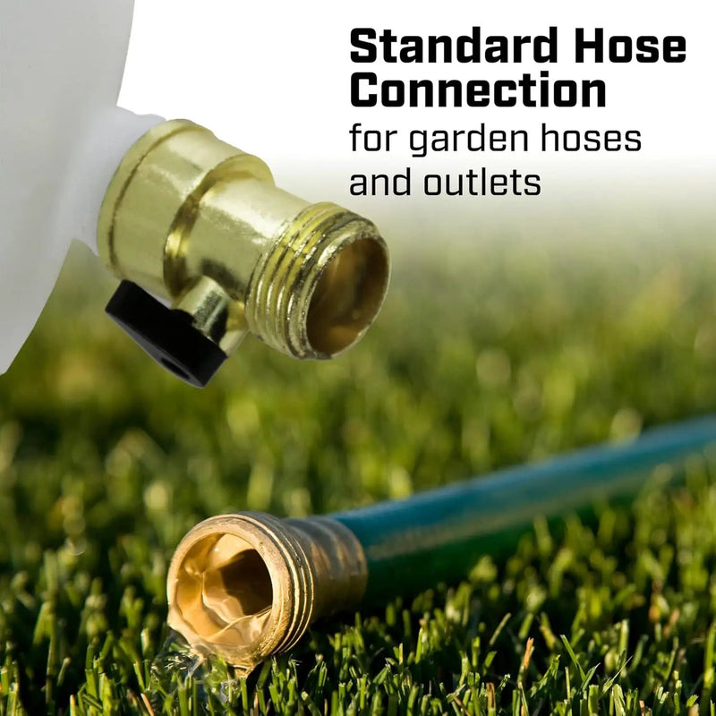 Chapin 4720 2-Gallon HydroFeed in-Line Fertilizing Injection System for Sprinklers and Direct Hose Use, 1-Pack, Translucent White by GreenHaven Gardens