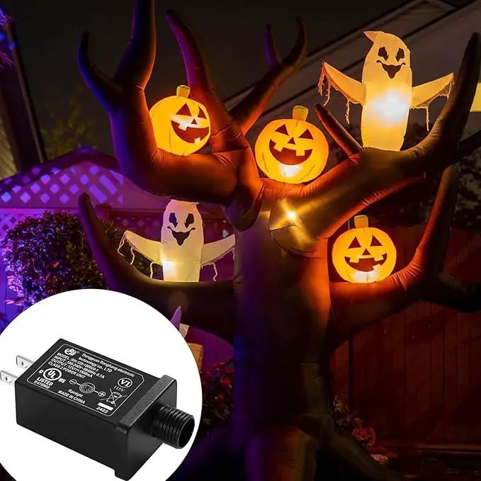 Replacement Yard Inflatable Adapter Power Supply Adaptor - 12V 1.5A 8 Pcs - Inflatable Plug Replacement Class 2 Power Supply - for Christmas Tree Light/Thanksgiving Yard Blow Up Decorations by GreenHaven Gardens