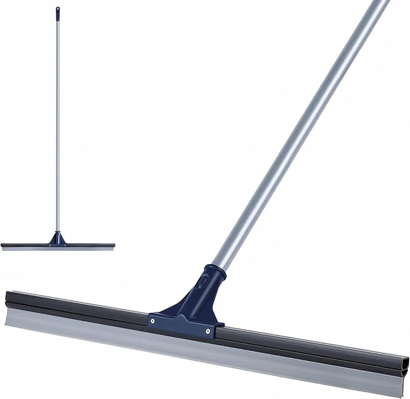 DSV Standard Floor Squeegee for Concrete Floor, 30" Large Squeegee Broom, Heavy Duty Floor Squeegee for Tile with 51.5" Handle for Garage, Deck, Bathroom, Window, Glass by GreenHaven Gardens