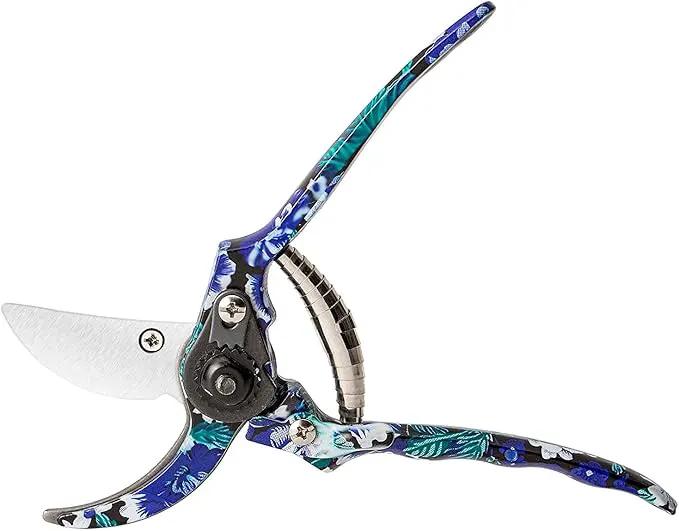 FLORA GUARD 3 Piece Aluminum Garden Tool Set - Trowel, Cultivator, Pruning Shear, Gift Set for Gardening Needs (Purple&Blue) by GreenHaven Gardens