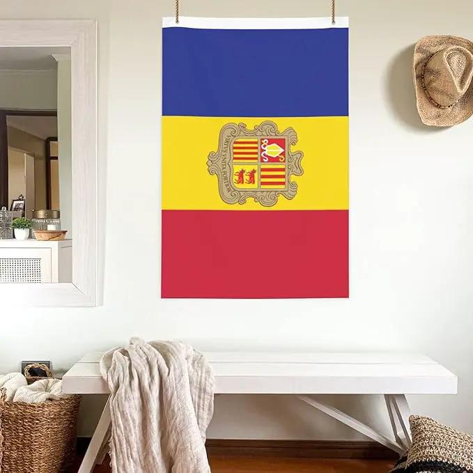 Andorran Flag Garden Yard House 2x3 ft Flags Double Sided Print Banner Indoor Outdoor Party Home Decorations for Boat Dorm House Balcony by GreenHaven Gardens