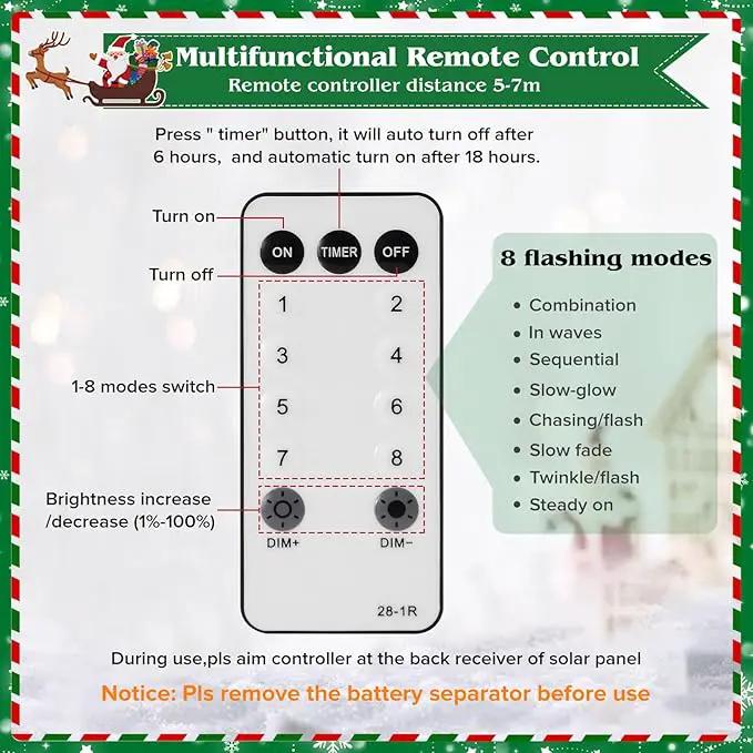 19.3in Christmas Candy Cane Lights with Adapter, 20 Pcs Pathway Light with Snowflake 8 Modes, Outdoor Christmas Decorations for Outside Path, Walkway, Driveway, Sidewalk, Porch, Yard, Garden by GreenHaven Gardens