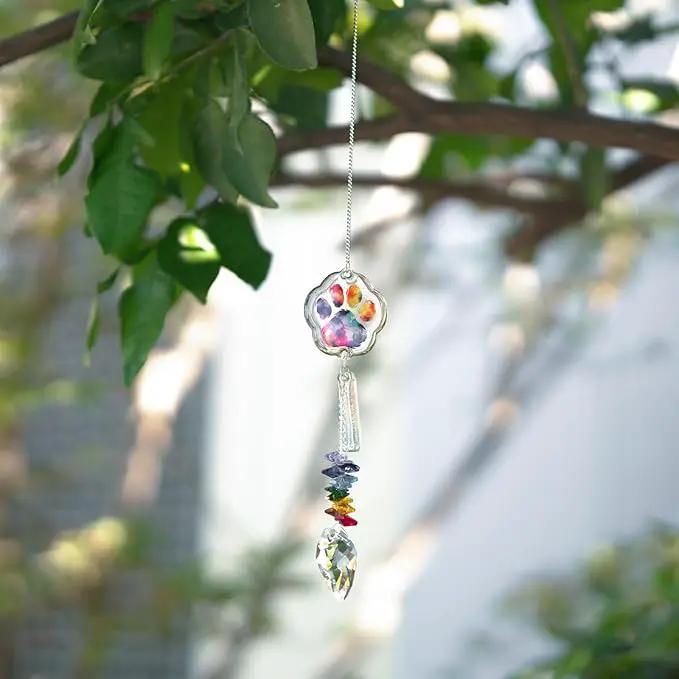 Dog Memorial Suncatcher - Pet Loss Sympathy Gift, Loss of Dog Sympathy Gift, Cat Memorial Gifts for Loss of Cat, Dog Bereavement Gift by GreenHaven Gardens
