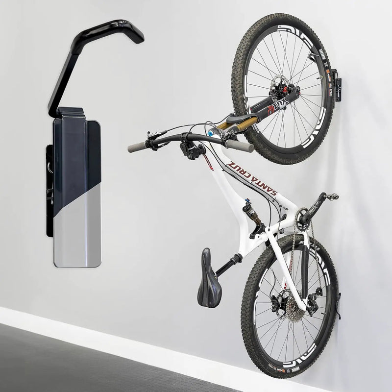 StoreYourBoard Bike Swivel Rack – Wall Mounted Garage Bike Storage, Vertical Hanger with 120° Swing Design & Stopper, Space-Saving Indoor Wall Mount – Fits Kids Bikes, BMX & More by GreenHaven Gardens