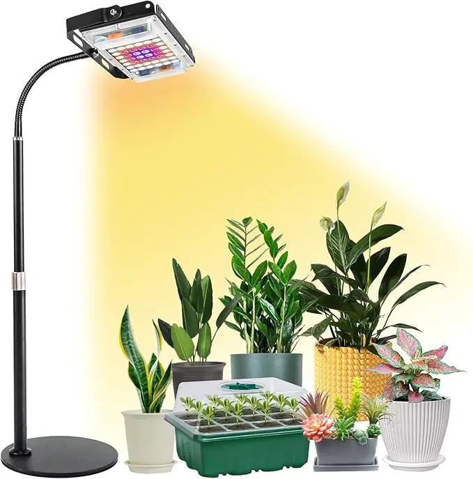 LBW Grow Light for Indoor Plants, Full Spectrum Desk LED Plant Light, Small Grow Lamp with On/Off Switch, Height Adjustable, Flexible Gooseneck, Ideal for Indoor Growth by GreenHaven Gardens