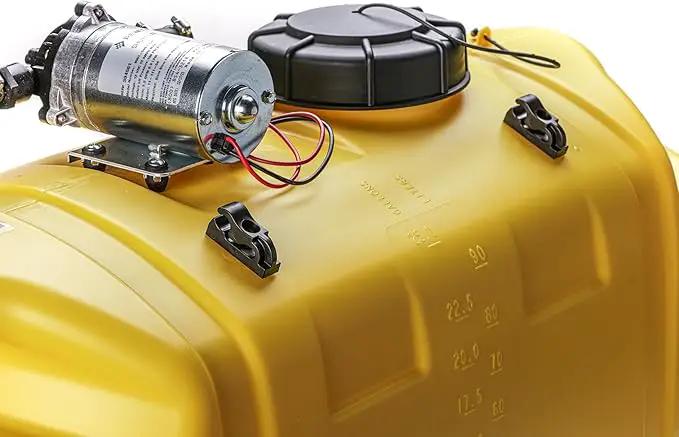 25-Gallon Gold Spot Sprayer – 12V Pump, Deluxe Handgun, 2.2 GPM, 100 PSI, Heavy-Duty Tank, Adjustable Spray Pattern & 15 Ft Hose by GreenHaven Gardens