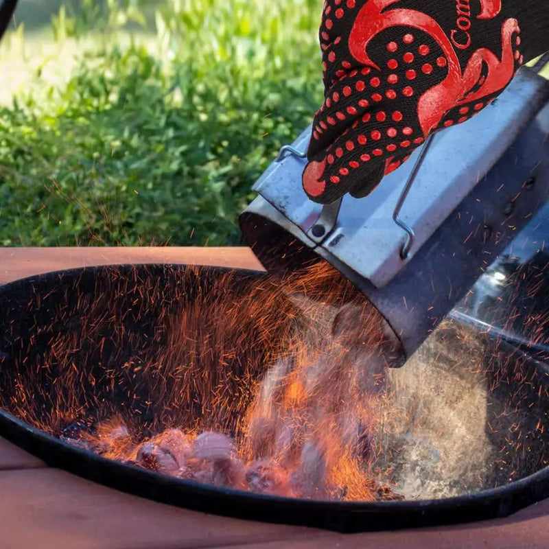 Comsmart BBQ Gloves, 1472 Degree F Heat Resistant Grilling Gloves Silicone Non-Slip Oven Gloves Long Kitchen Gloves for Barbecue, Cooking, Baking, Cutting by GreenHaven Gardens