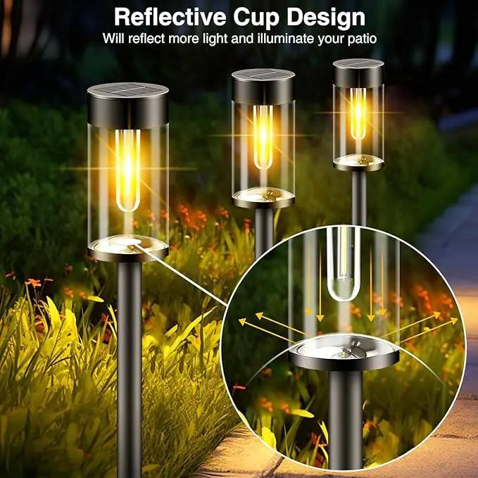 nipify LED Solar Pathway Lights Outdoor, 12 Pack Bright Solar Powered Path Garden Light Waterproof, Auto On/Off Solar Yard Lighting for Walkway Lawn Patio Landscape by GreenHaven Gardens