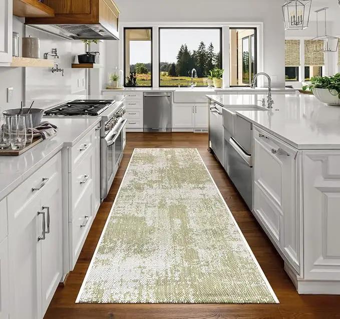 Keen Home Design Terrace Outdoor Runner Rug - 2x8 Washable Indoor/Outdoor Rug for Patio, Kitchen, Balcony, Beach, Garden, Deck and Porch, Size: 2'2"x7'7" by GreenHaven Gardens