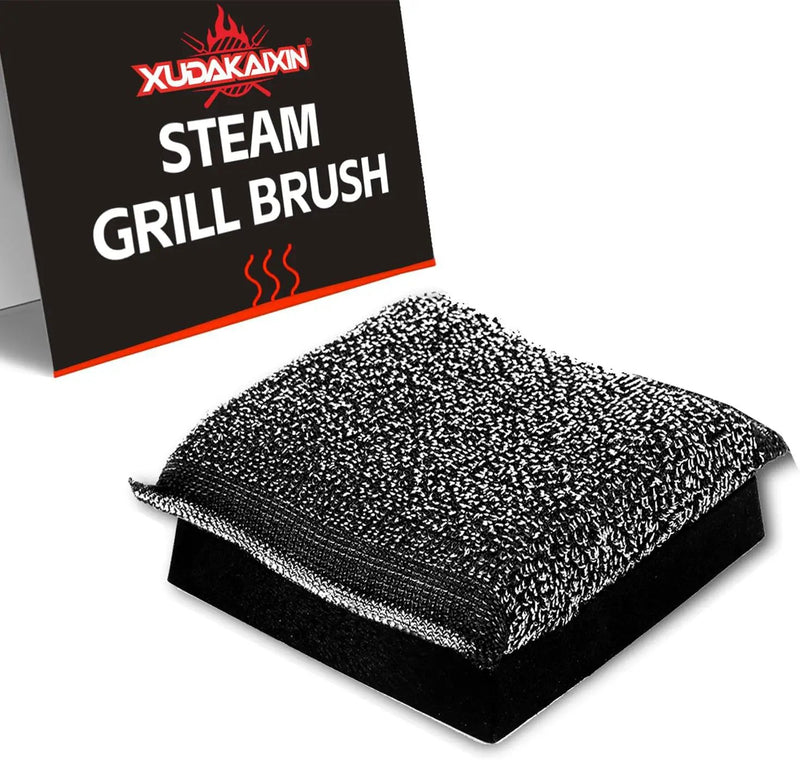 BBQ Replaceable Scraper Cleaning Head, Durable for Cast Iron or Stainless-Steel Grates, Barbecue Cleaner. by GreenHaven Gardens