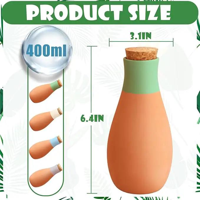 4PCS Terracotta Watering Spikes, Ollas Self Watering Globes, Slow Release Self Watering Planter Insert, Plant Watering Globes for Indoor and Outdoor Plants by GreenHaven Gardens