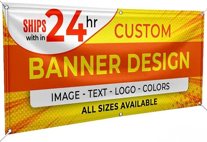 Personalized Passion Vinyl Banner 4' x 5' - Customized Banner for Business, Graduation, Birthday Parties - Indoor/Outdoor Use - Full Color 13oz Vinyl Custom Signs with HD Printed Text, Photos by GreenHaven Gardens
