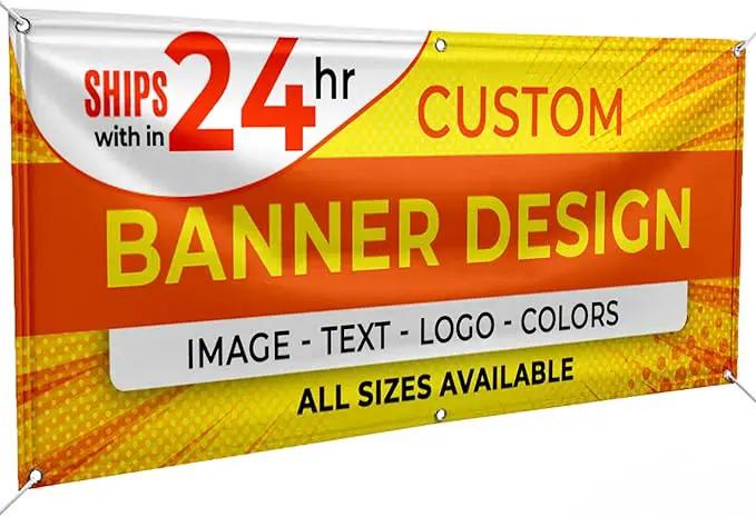 Personalized Passion Vinyl Banner 8' x 3' - Customized Banner for Business, Graduation, Birthday Parties - Indoor/Outdoor Use - Full Color 13oz Vinyl Custom Signs with HD Printed Text, Photos by GreenHaven Gardens