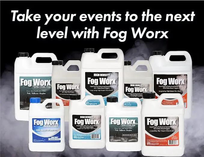 FogWorx Extreme High Density Fog Juice - Quart – 32 Fluid Ounces of Long Lasting, High Output, Odorless Water Based Machine Fluid for 400 to 1500 Watt Machines by GreenHaven Gardens