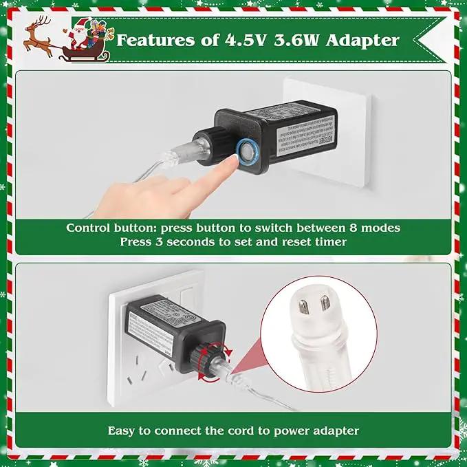 19.3in Christmas Candy Cane Lights with Adapter, 20 Pcs Pathway Light with Snowflake 8 Modes, Outdoor Christmas Decorations for Outside Path, Walkway, Driveway, Sidewalk, Porch, Yard, Garden by GreenHaven Gardens