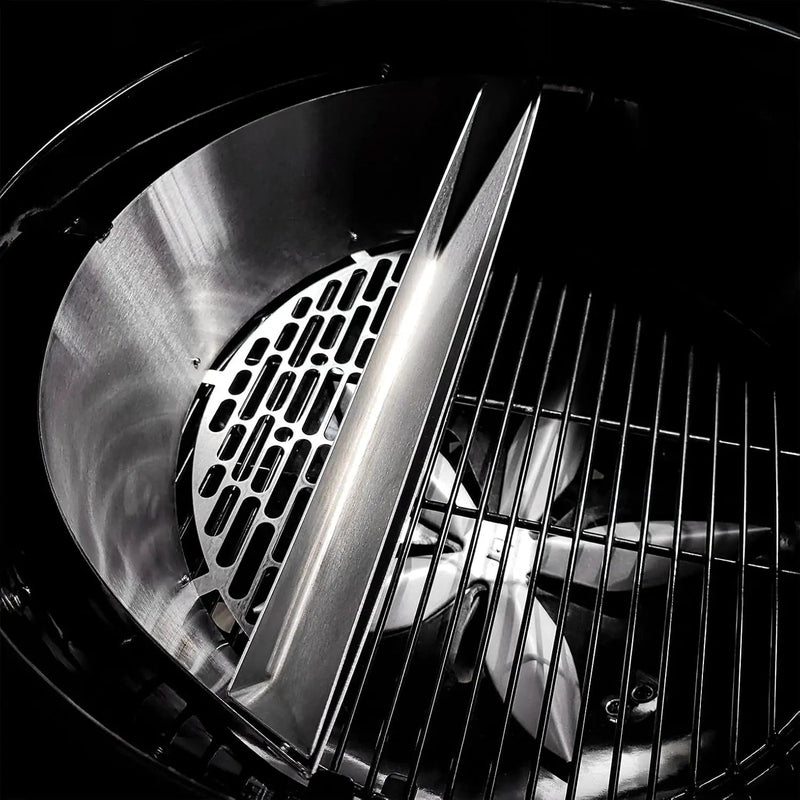 SnS Grills Patented Slow ‘N Sear® Deluxe Insert - Stainless Steel Charcoal Basket with Removeable Water Reservoir for Low ‘N Slow Smoking & Charcoal Grilling on Weber & Other Kettle Grills - 22 in by GreenHaven Gardens