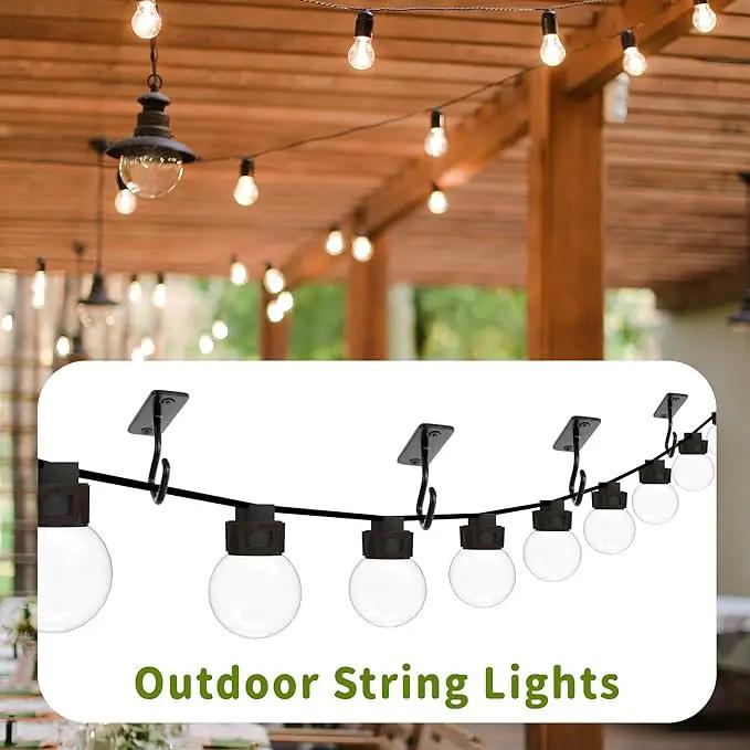 Ceiling Hooks for Hanging Plants: Iron Plant Bracket for Wall Mount - Metal Plant Hanger Indoor Hooks - 8 Pack by GreenHaven Gardens