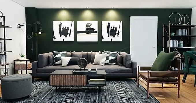 Dimoon 110''x17.7'' Dark Green Peel and Stick Wallpaper Contact Paper Modern Self Adhesive Wall Paper Removable Renter Friendly Textured Solid Color Cabinet Vinyl Roll (110''x17.7'',Emerald Dark) by GreenHaven Gardens