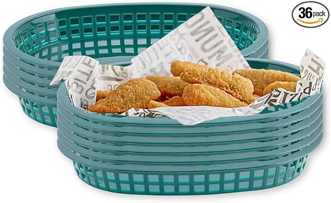 TableCraft Products C1076FG Cash and Carry Basket, Chicago, Green Forest (Pack of 12) by GreenHaven Gardens