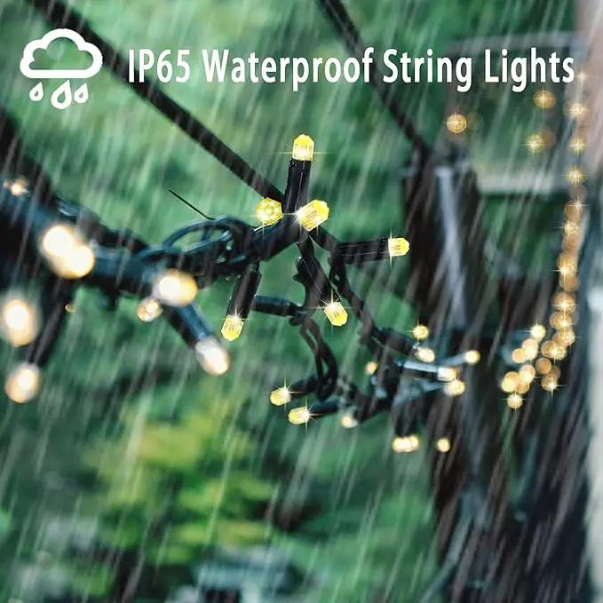 Solar String Lights Outdoor,115 Ft 300 LED Solar Christmas Lights with Remote,8 Modes Waterproof Patio Lights for Christmas Tree Patio Yard Garden Party Decor (Warm White) by GreenHaven Gardens